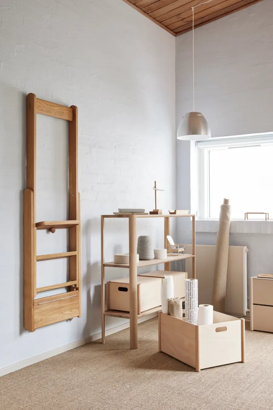 Form & Refine Pillar lock voor opbergbox M, Beukenhout< Dozen & Boxen