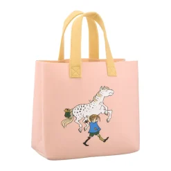 Muurla Pippi Tote Bag tas 25x25 cm, Pippi and the Horse< Opbergmanden