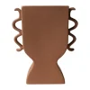 DBKD Platte vaas 25 cm, Terracotta< Vazen