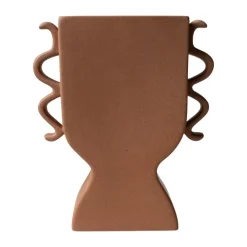 DBKD Platte vaas 25 cm, Terracotta< Vazen