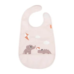 Done by deer Playground slabbetje met klittenband, Powder< Kinderkamer Interieuraccessoires|Kinderkamer Interieuraccessoires