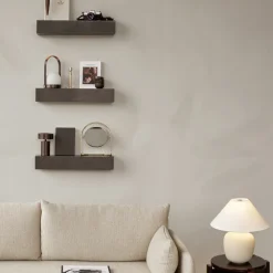 Audo Copenhagen Plinth plank, Bruin-grijs kendzo-marmer< Planken & Planksystemen