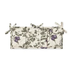 Garbo&Friends Plum satijnen gewatteerd bedzak, 43x18cm< Opbergoplossingen Voor De Kinderkamer|Opbergmanden