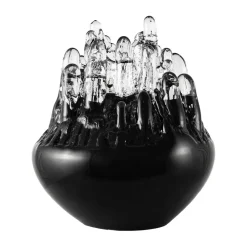 Kosta Boda Polar kaarsenhouder 330 mm, Zwart< Sculpturen & Porseleinen Beelden