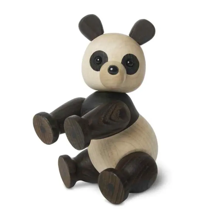 Spring Copenhagen Polly panda decoratie, Esdoorn-essenhout< Houten Beelden