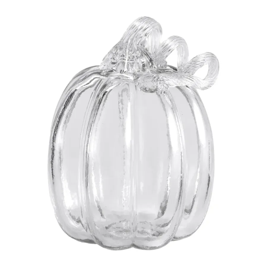 Cooee Design Pompoen decoratie 14 cm, Clear< Decoratieve Accessoires