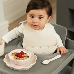 Jack o Juno Poppy slabbetje, Cream< Kinderkamer Interieuraccessoires|Kinderkamer Interieuraccessoires