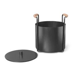 Ferm Living Port aanmaak- en asemmer, Black< Opbergmanden