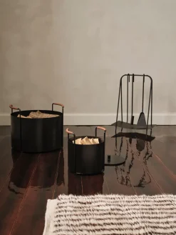 Ferm Living Port aanmaak- en asemmer, Black< Opbergmanden