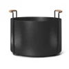 Ferm Living Port houtmand, Black< Opbergmanden