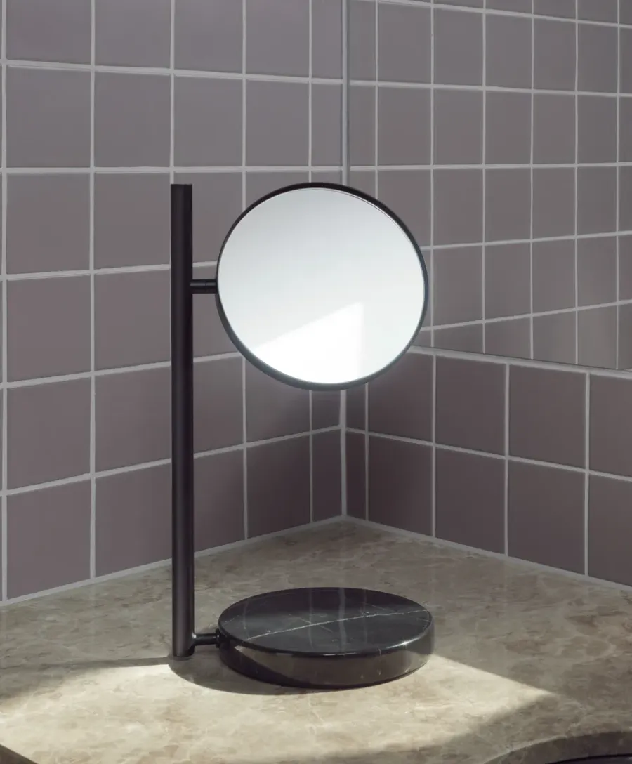 Normann Copenhagen Pose dubbelzijdige tafelspiegel 21x39 cm, Zwart< Tafelspiegels