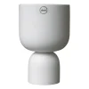 DBKD Post pot Ø13 cm, White< Bloempotten