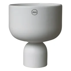 DBKD Post pot Ø18 cm, White< Bloempotten