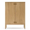 Stolab Prio kast hoog, eikenhout naturel olie, houten deur< Kasten & Vitrines