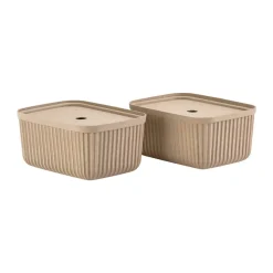 Zone Denmark Pulp opbergdoos 23x32 cm 2-pack, Natural Brown< Opbergmanden