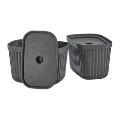 Zone Denmark Pulp opbergdoos 15x23 cm 2-pack, Black< Opbergmanden