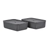 Zone Denmark Pulp opbergdoos 32x48 cm 2-pack, Black< Opbergmanden