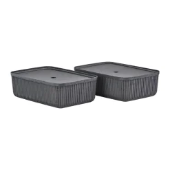 Zone Denmark Pulp opbergdoos 32x48 cm 2-pack, Black< Opbergmanden