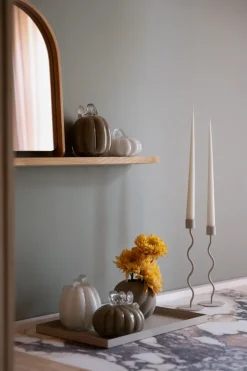 Cooee Design Pumpkin decoratie 10 cm, Khaki< Decoratieve Accessoires