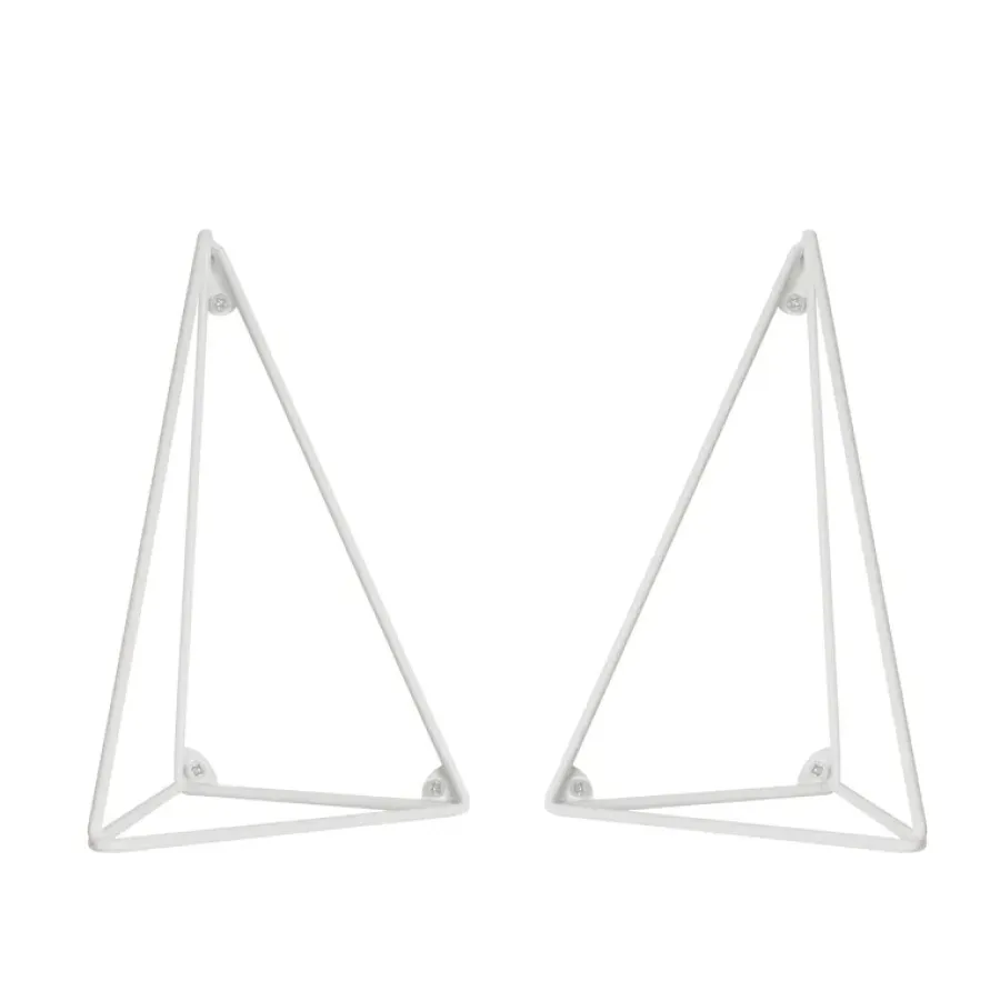 Maze Pythagoras steunen 2-pack, wit< Planken & Planksystemen