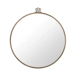 GUBI Randaccio Spiegel, antique brass, large< Ronde Spiegels|Wandspiegels