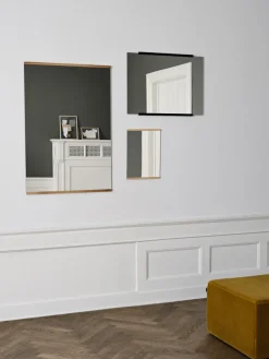 MOEBE Rechthoekige wandspiegel 70x100 cm, Oak< Wandspiegels