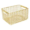 KORBO Rectangular 15 opbergmand, Messing< Opbergmanden