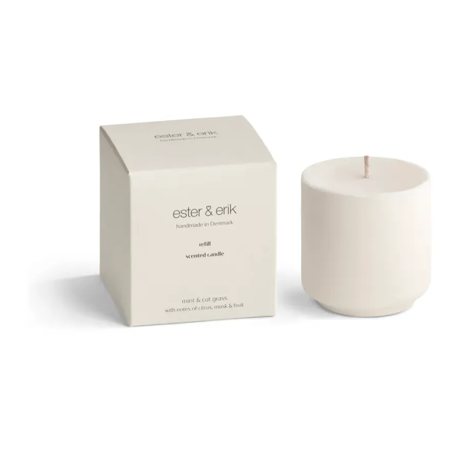 Ester & erik Refill geurkaarsen, Mint & cut grass< Geurkaarsen & Aroma Diffusers