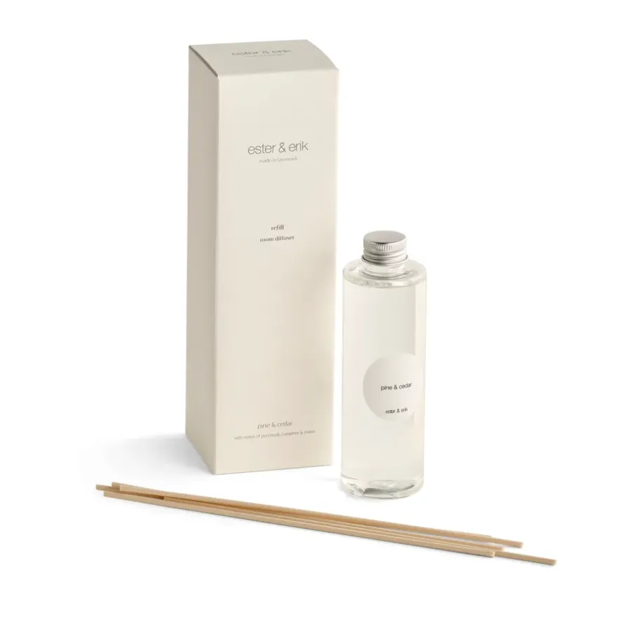 Ester & erik Refill geurstokjes, Pine & cedar< Geurkaarsen & Aroma Diffusers