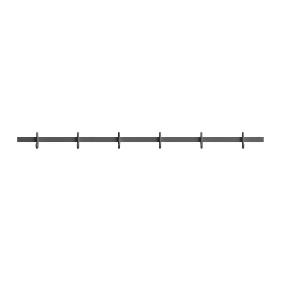 Relief hakenrek medium 82 cm, Grijs< Haken & Hangers