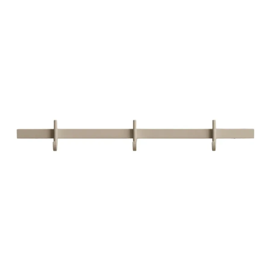 Relief hakenrek small 41 cm, Beige< Haken & Hangers