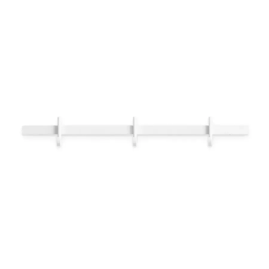Relief hakenrek small 41 cm, Wit< Haken & Hangers