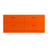 Relief sokkel 123 cm, Oranje< Ladekasten & Ladeblokken