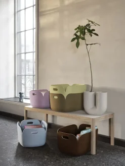 Muuto Restore opbergmand, Beige-Green< Opbergmanden