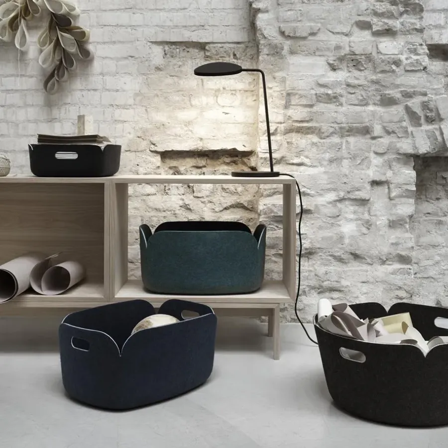 Muuto Restore opbergmand, midnight blue< Opbergmanden