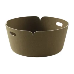 Muuto Restore opbergmand rond, Brown Green< Opbergmanden