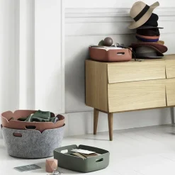 Muuto Restore opbergmand rond, grey< Opbergmanden
