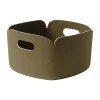 Muuto Restore opbergmand 28x28 cm, Brown green< Opbergmanden