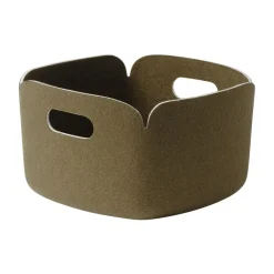 Muuto Restore opbergmand 28x28 cm, Brown green< Opbergmanden