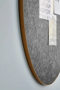 Gejst Retell pinboard prikbord Ø80 cm, Zwart-messing< Prikborden