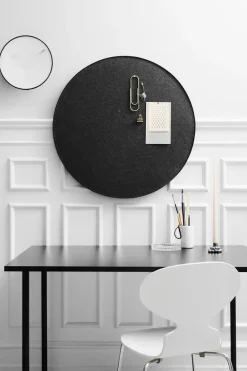 Gejst Retell pinboard prikbord Ø80 cm, Zwart< Prikborden
