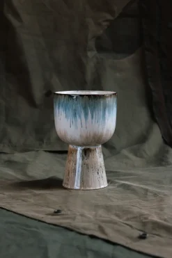 HKliving Retro bloempot Ø16,5 cm, Glacier< Bloempotten
