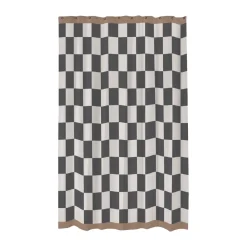 Mette Ditmer Retro douchegordijn 150x200 cm, Dark grey< Douchegordijnen