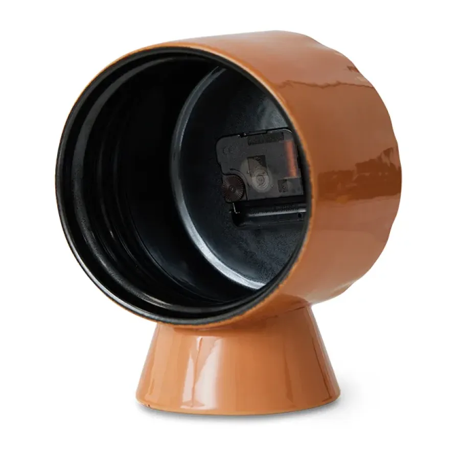 HKliving Retro keramische klok 20,8 cm, Peach< Tafelklokken