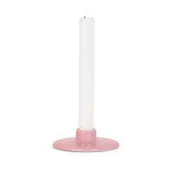Lyngby Porcelæn Rhombe kandelaar 3 cm, Roze< Kandelaars