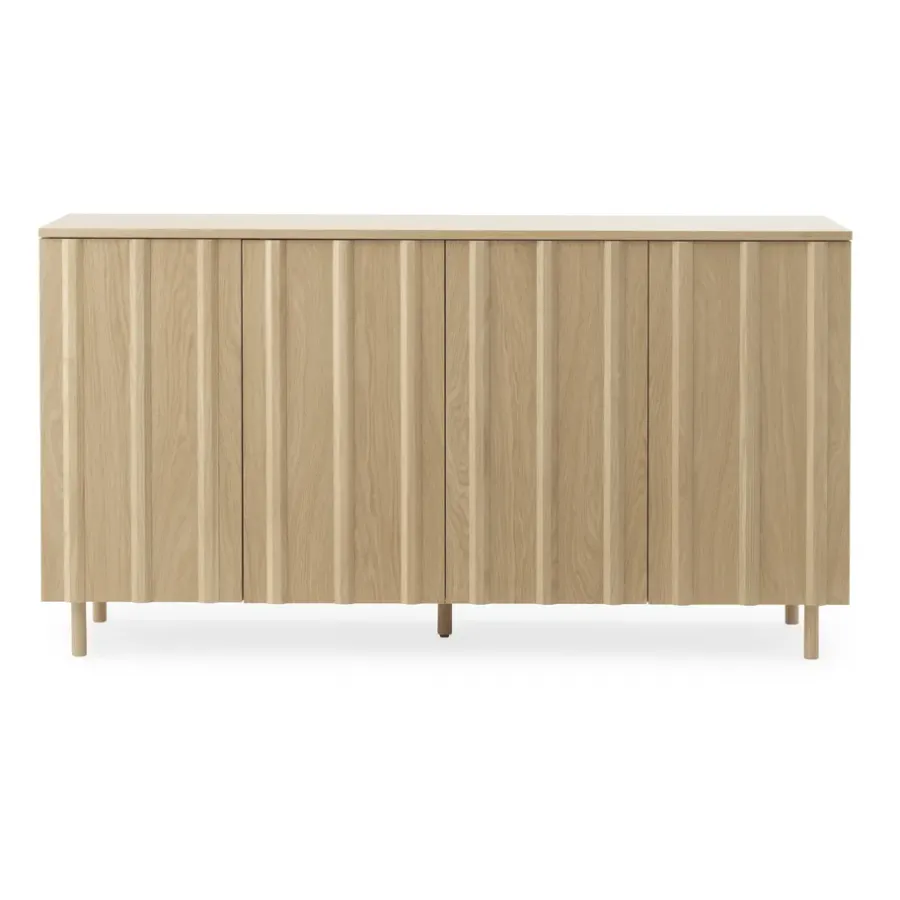 Normann Copenhagen Rib bijzettafel 45x159 cm, Oak< Ladekasten & Dressoirs
