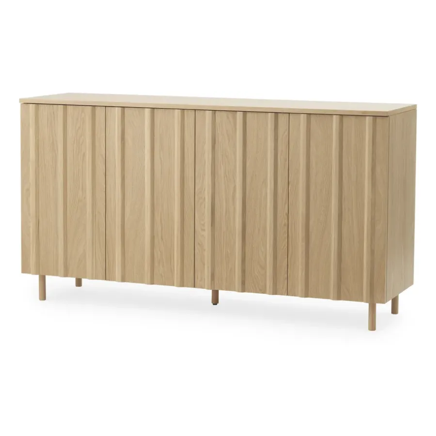 Normann Copenhagen Rib bijzettafel 45x159 cm, Oak< Ladekasten & Dressoirs