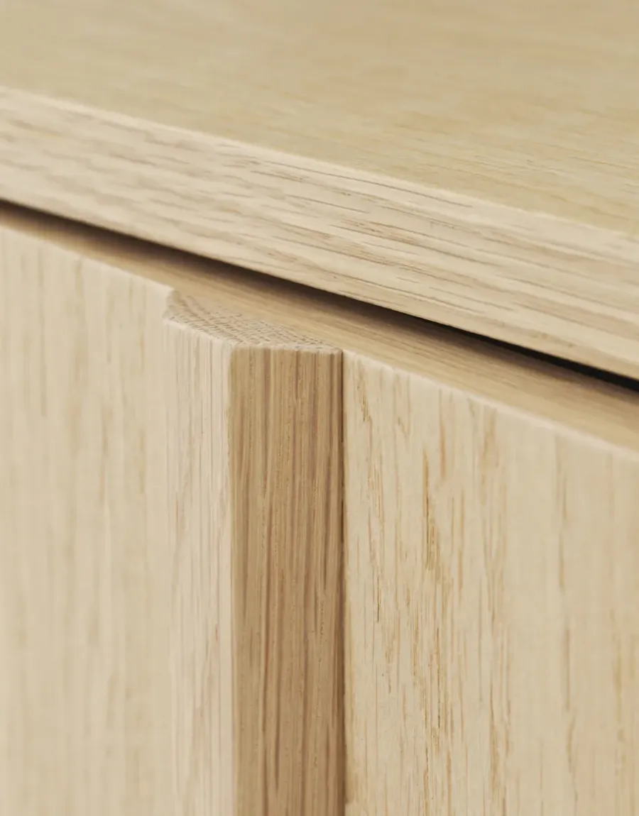 Normann Copenhagen Rib bijzettafel 45x159 cm, Oak< Ladekasten & Dressoirs