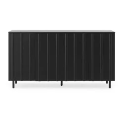 Normann Copenhagen Rib bijzettafel 45x159 cm, Soft Black< Ladekasten & Dressoirs