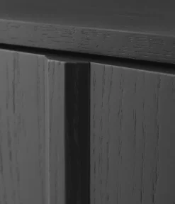 Normann Copenhagen Rib bijzettafel 45x159 cm, Soft Black< Ladekasten & Dressoirs